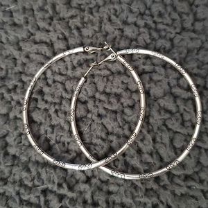 Brighton 2 inch hoops with scroll detail